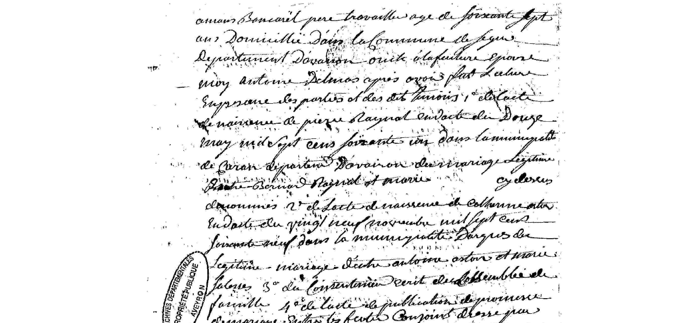 Mariage Raynal Pierre - Astorg Catherine 22_06_1795 -3.jpg